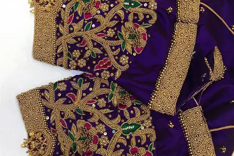 Computer Aari Bridal Blouse Design