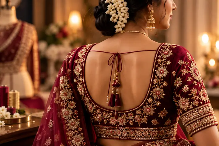 Bridal Blouse Embroidery